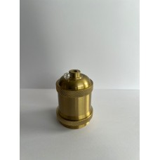  E-27 METAL DEKORATİF LÜKS PİRİNÇ ESKİTME RONDELALI DUY KILIFI (DUYLU)